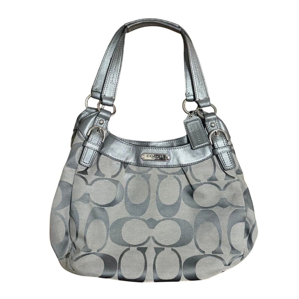 Coach SoHo Signature monogram gray purse
